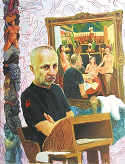- Alexander Besel - „Jörg Immendorff”, 155 x 125 cm, Öl auf Leinwand, 2014 -