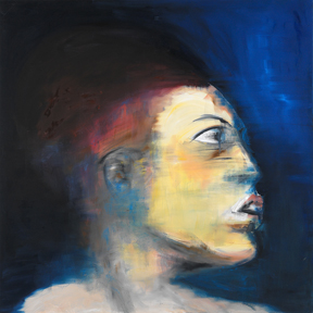 - Hommage an Delacorix - Öl auf Leinwand, 185 x 185, 1999